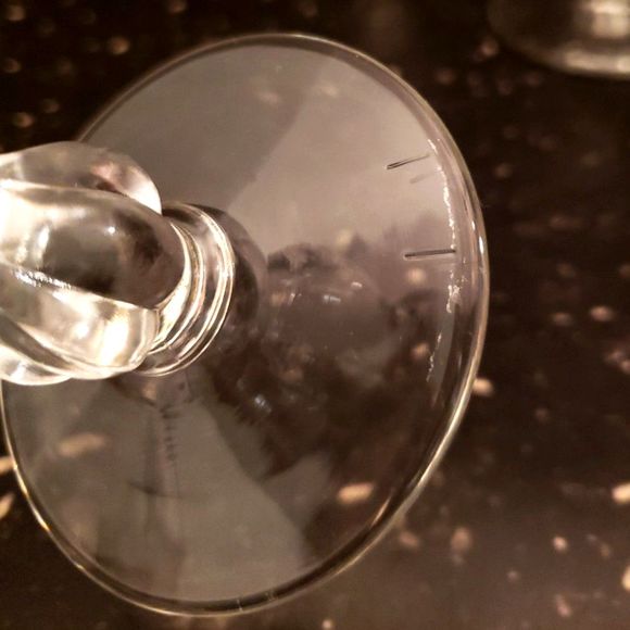 Libbey Frosted Silver Leaf Goblets Glasses Mid Century Modern Vintage Retro - Picture 7 of 9